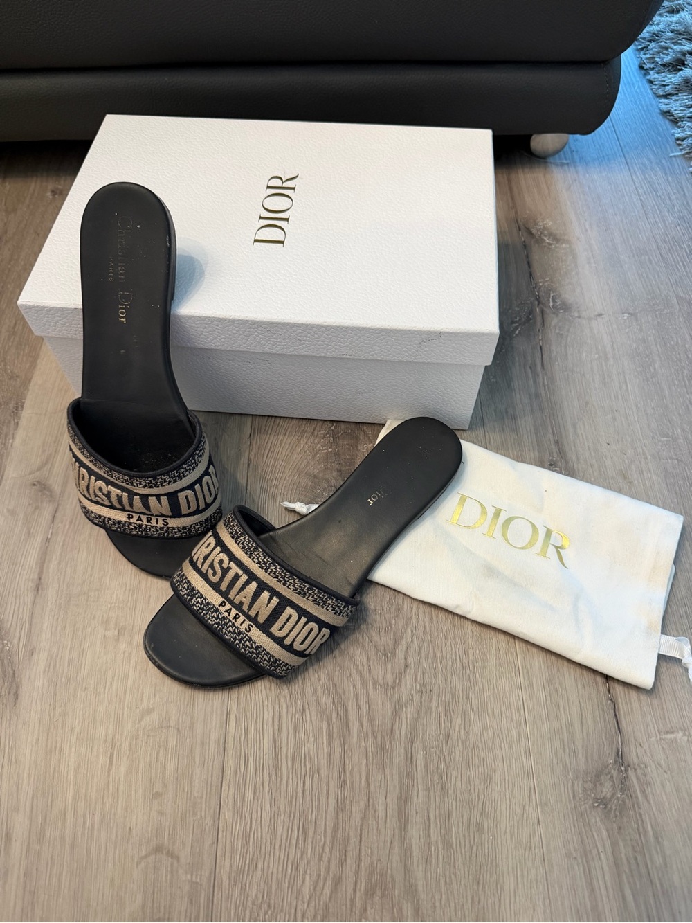 Dior Dway Deep Blue Slides